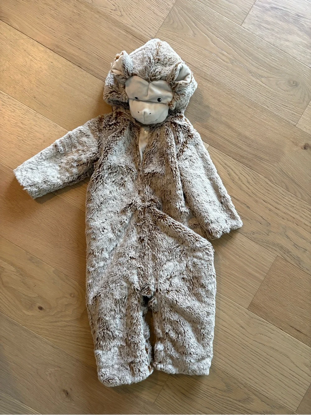 Cozy Plush Monkey One-Piece Halloween Costume - Pottery Barn Kids